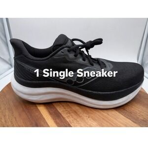 Saucony Triumph 23 Single Right Sneaker Men's Size 8 1/2W Black White  0380